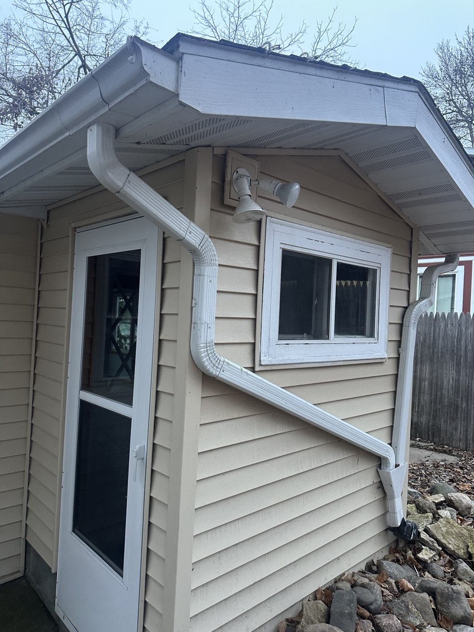 New 5-inch seamless gutters, Maple Grove by EaveX